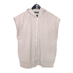 Adidas by Stella McCartney Women's Oversized Taupe Hoodie Vest M
